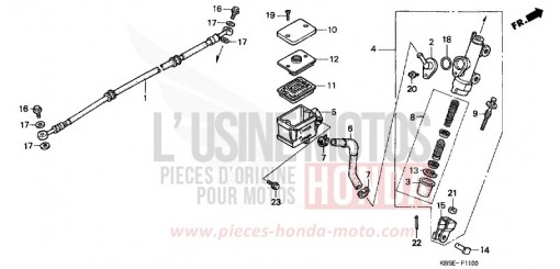 RR. BRAKE MASTER CYLINDER NSR125R1 de 2001